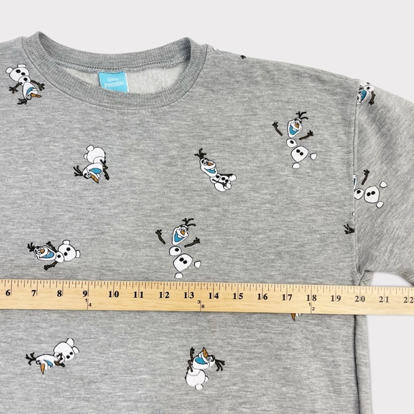 Disney Frozen Olaf Heather‎ Gray Sweater - Picture 5 of 9